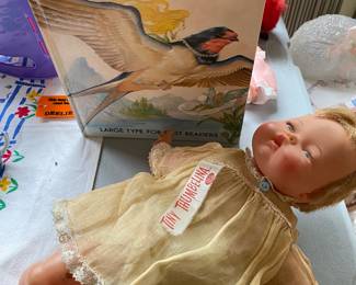 Vintage Ideal Baby Thumbelina Doll/Book