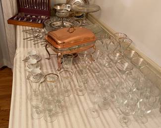Vintage Stemware, Copper ServeWare
