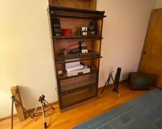 Vintage Macey Mahogany Barrister 5 Stack Bookcase