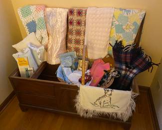 Vintage Cedar Blanket Chest