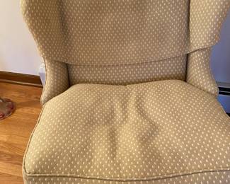 Vintage Brandt Furniture, Slipper Wing Back Chair