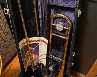 Vintage Conn Brass Trombone/Case