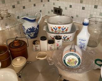 Vintage Corningware Country Festival Friendship 3 Qt & 4Qt