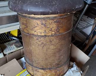 Vintage MCM Stool Hamper