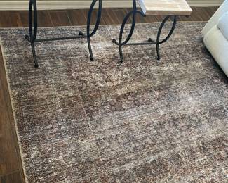 Rustic Rug And Side Tables