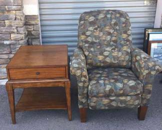 LaZboy Fletcher Recliner And Kincaid End Table