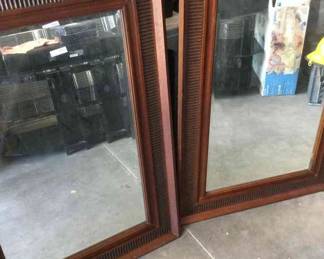 Two Matching Large Decorative Mirrors