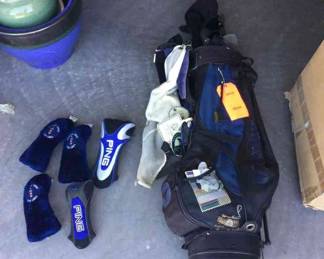 Tylor Made Golf Bag And Ping Golf Clubs