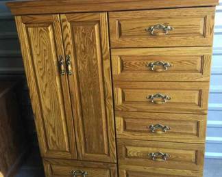Beautiful Arbek Oak Clothing Armoire 
