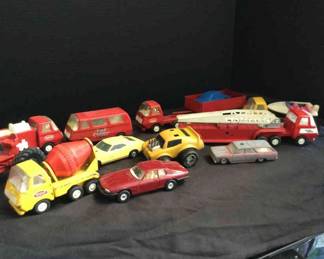 Lot Of Mostly Metal Tonka Vehicles And More