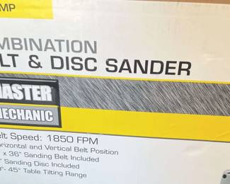 Master Mechanic Belt And Disc Sander 