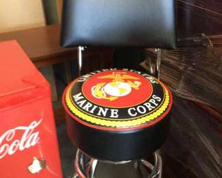 United States Marine Corps Swivel Bar Stool
