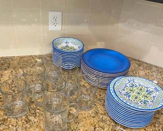 Ikea Beer Mugs And Blue Dishware