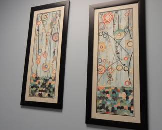 2 Prints by Sandra Boggs 20" x 44"