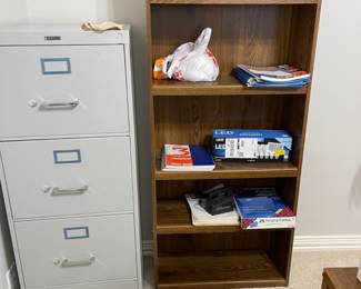 Legal size File Cabinet and Book case