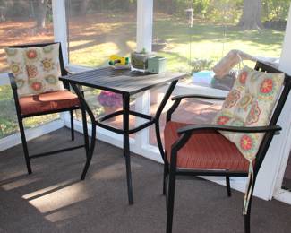 Patio table with chairs