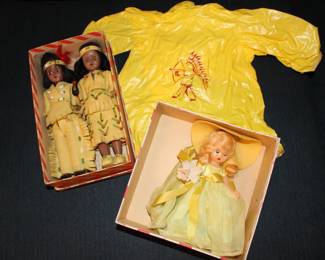 Pair Native American dolls in box.  Nancy Ann Storybook doll in box
