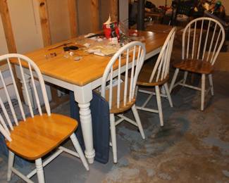 Informal table and four chairs