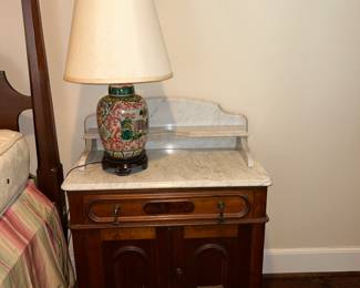 Antique Marble Top Dry Sink