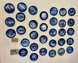 Huge Collection of Royal Copenhagen Collector Plates