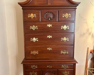 Virginia Galleries by Henkel Harris Mahogany Highboy