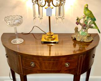 Baker Demilune Table