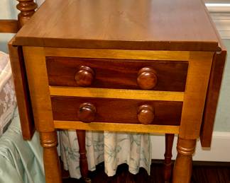 Antique Sheraton Style Drop Leaf Side Table