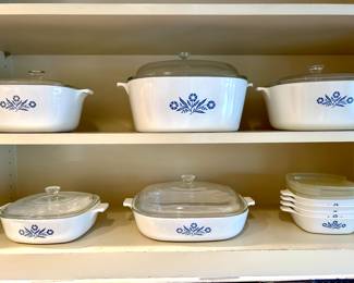 Corning Blue Cornflower Casserole Collection