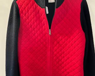Carlisle Red/Black Quilted Jacket Size Small