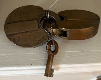 Pair of Antique W. Bohannan Brooklyn Brass with Key
