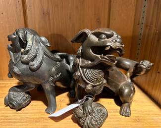 Bronze Foo Dogs 