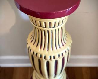 123 Hand Painted Plant Stand