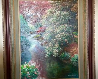 002 102 Large Henry Peeters Signed Oil Painting
