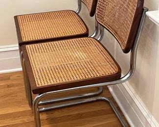 49. Set of 4 Vintage Cane Side Chairs (18" x 19" x 32")    