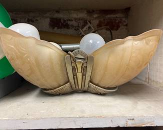 135. Art Deco Ceiling Fixture