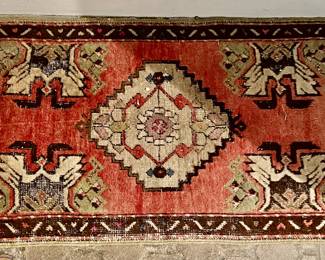 1. Hand Knotted Area Rug (37" x 20")