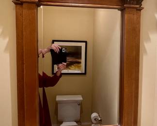 45. Beveled Mirror Decorative Column Frame (30" x 39")