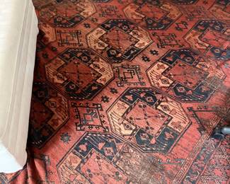 169. Blue & Rust Hand Knotted Rug (8'2" x 9'10")