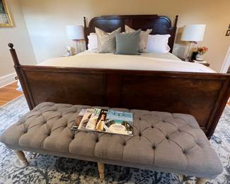 114. Antique King Bed (59"h)
