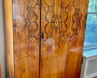 41. Vintage One Door Wardrobe (47" x 21" x 77") (as is)