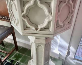 12. Stone Baptismal Font (18" x 41")