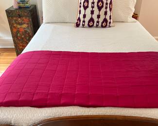 110. Antique Full Bed w/ Inlay (54"h)