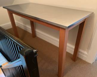 161. Metal Top Bar Table (59" x 26" x 37")