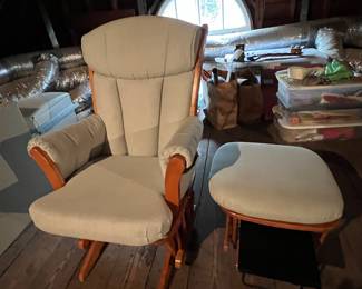 151. Dutailier Glider and Ottoman