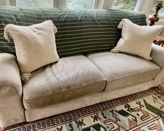 121. Roche Bobois 2 Cushion Sofa (76" x 36" x 33") (as is)