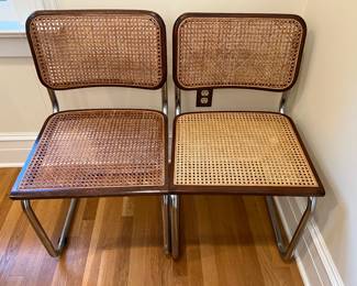 49. Set of 4 Vintage Cane Side Chairs (18" x 19" x 32")    