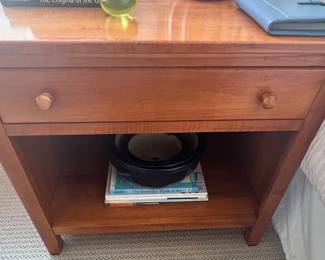 80. Crawford Furniture Manufacturer One Drawer Nightstand (26" x 17" x 24")