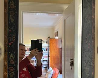 44. Mirror w/ Hand Painted Frame (24" x 36")