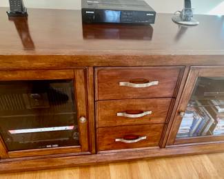 53. Entertainment Cabinet (56" x 24" x 27")