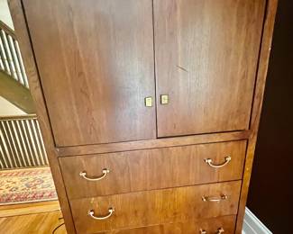 76. Vintage Taylor Ramsey Furniture 3 Drawer 2 Door Dresser (40" x 22" x 60")